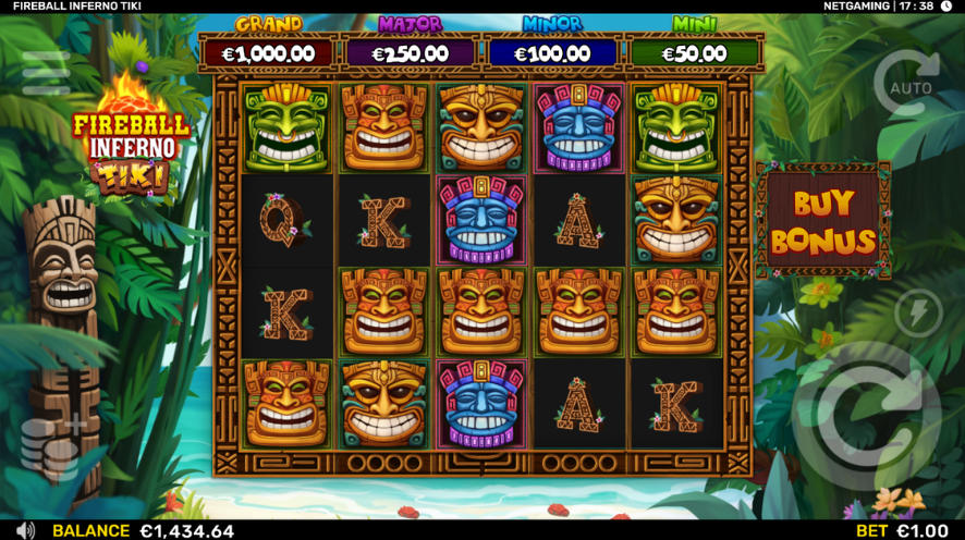 Fireball Tiki game screenshot